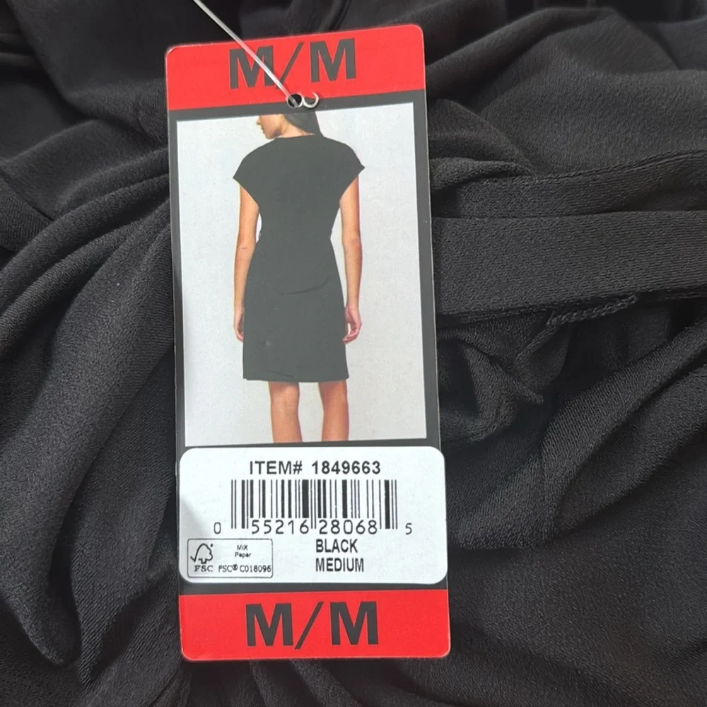 Nicole Miller Women's Faux Wrap Dress nwt - Picture 5 of 7